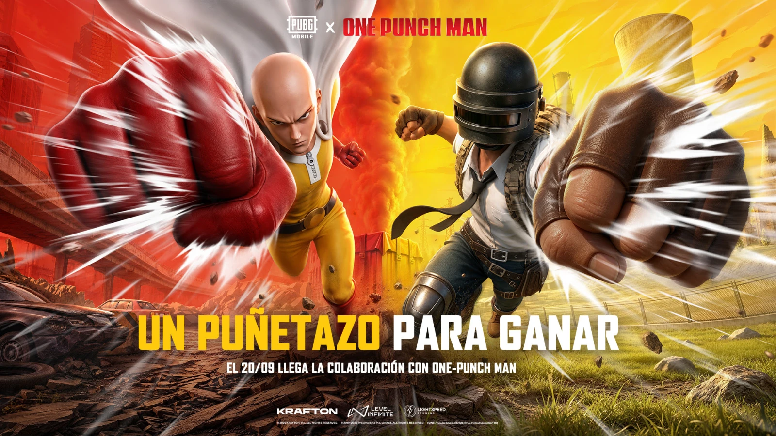 One Punch Man llega a PUBG MOBILE con skins y objetos temáticos